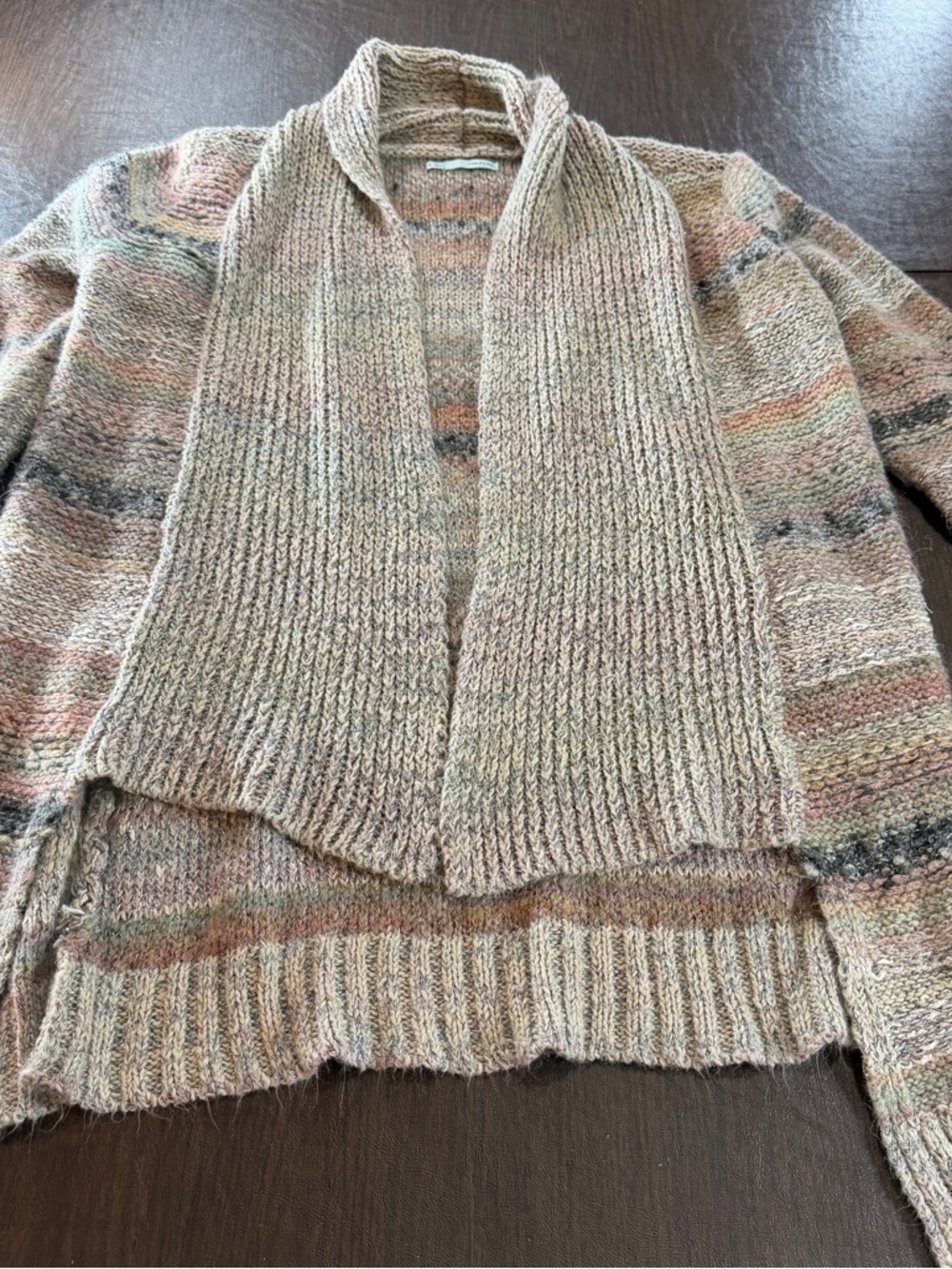 Maurices Open Front Striped Sparkly Cardigan Bogo Sz XL